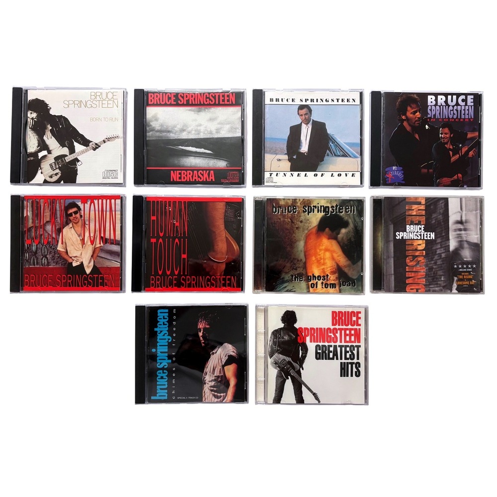 Bruce Springsteen 10 CD Lot Born To Run Nebraska The Rising Greatest Hits MTV